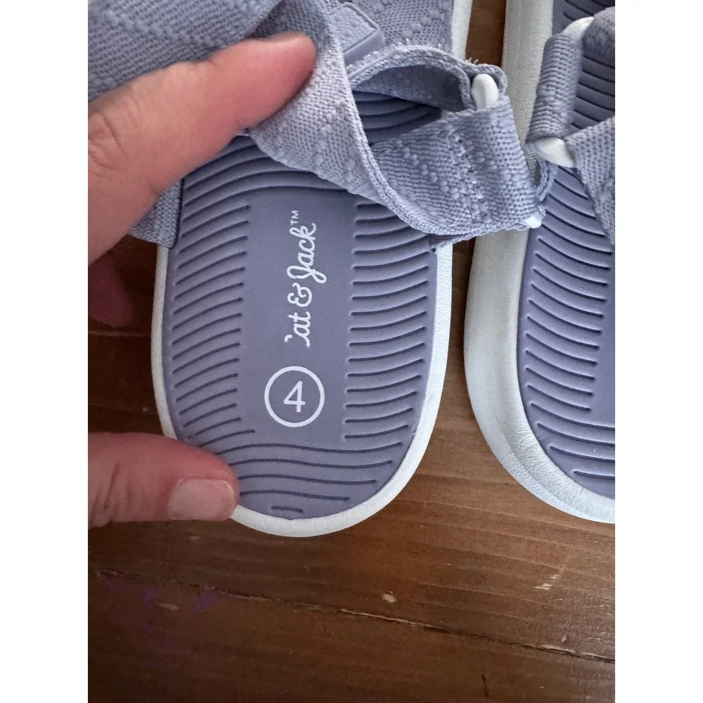 Cat Jack Kids Girls Light Purple Sport Sandals Size‎ 4 Hook and Loop